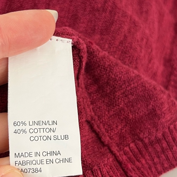 Eric Alexandre Womens Size Large Linen Blend One Button Cardigan Lightweight - Picture 6 of 7